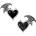 Alchemy gothic Обеци ALCHEMY GOTHIC - Black Soul - Pewter - E444