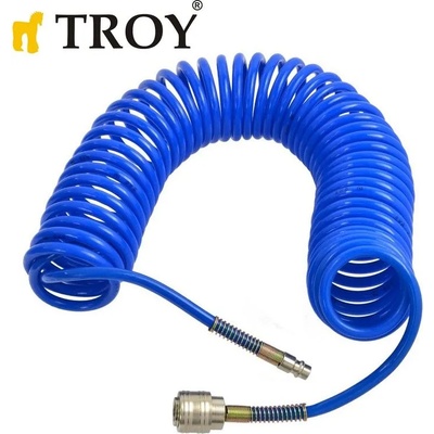 TROY Маркуч за въздух - спирален 15 м / Troy 18616 / (T 18616)