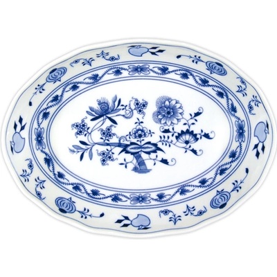 Český porcelán Dubí Mísa salátová oválnáx20,3 cm cibulák 27,8 cm
