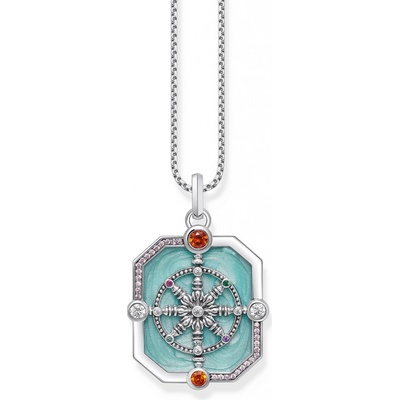 Thomas Sabo PE961 340 7 Silver pendant Wheel of Karma cubic zirconia