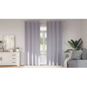 Pure Line Home Плътни завеси в цвят сив с метални халки, 2 бр. , 140 x 260 см - zalegloto - 45,96 лв