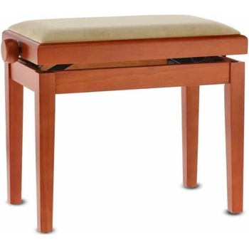 GEWA - Židle ke klavíru Deluxe - třešeň mat, sedák béžový