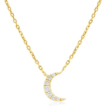 SAVICKI колие с луна: злато. диаманти