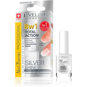 Eveline Cosmetics Nail Therapy Regenerátor nechtov SILVER SHINE 8v1 12 ml