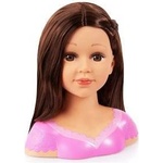 Bayer Bust Reig Charlene Super Model Hair styling and make-up Brown wig