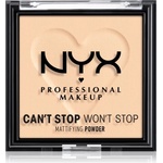 NYX Professional Makeup Can't Stop Won't Stop Mattifying Powder матираща пудра цвят 02 Light 6 гр