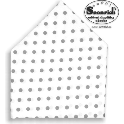 Soonrich šátek dětský šedý puntík bsd070