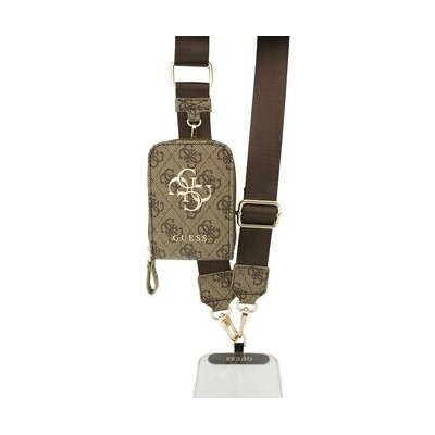 Guess Crossbody Popruh PU 4G Metal Logo + Peněženka Brown – Zboží Živě