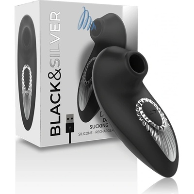 Black & Silver Drake DeLuxe Sucking Vibe Black