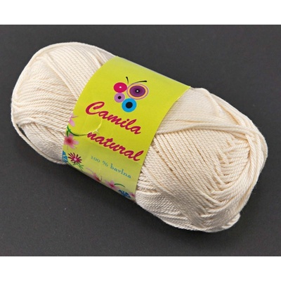 Priadza Camila natural - režná - číslo farby 172