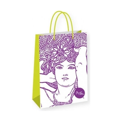 Darčeková taška Alfons Mucha - Amethyst, Fresh Collection, veľká