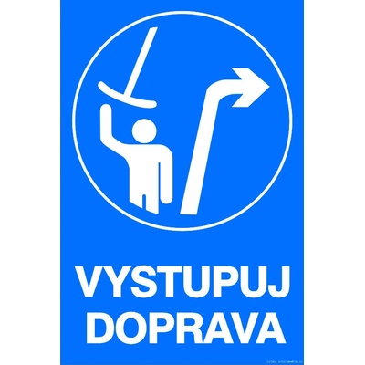 RAFO Samolepka Vystupuj doprava, 40 x 60 cm