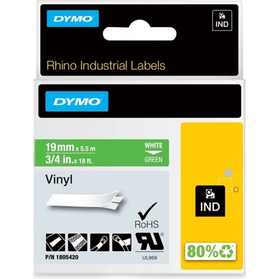 RHINO vinylová páska 19 mm x 5,5 m, zelená