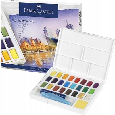 Faber Castell akvarelové barvy sada 24 barev – Zboží Dáma