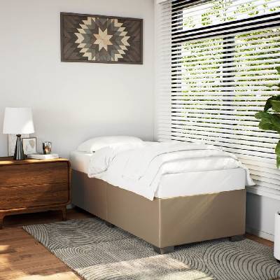 zahrada-XL 3284535 Rám postele cappuccino umělá kůže