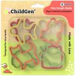 Edu Toys ChildGen: Комплект форми за пластилин - 8 броя (CG40401)