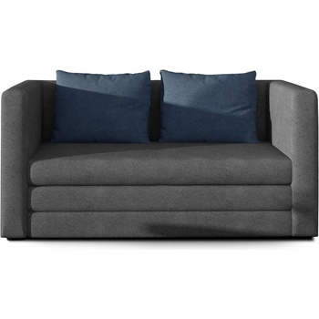 Eltap Син сив шенилов разтегателен диван 132 cm Neva - ELTAP (Neva 06)