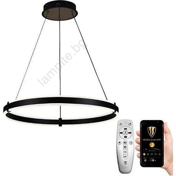 Brilagi - LED Димируем пендел CIRCLE LED/85W/230V 3000-6500K черен + д. у (BG0798)