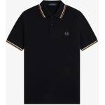 Fred Perry Блуза с яка Fred Perry Short Sleeve Twin Tipped Polo Shirt - Black P69