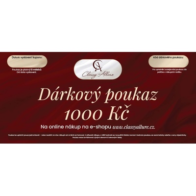 Dárkový poukaz 1000 Kč