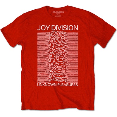 Joy Division Unknown Pleasures White On Red Red L Риза (JDTS04MR03)