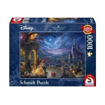 Schmidt Spiele Puzzle Thomas Kinkade: Disney Die Schöne und das Biest