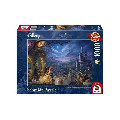 Schmidt Spiele Puzzle Thomas Kinkade: Disney Die Schöne und das Biest