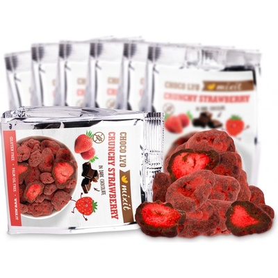 Mixit Chrumkavé jahody v čokoláde do vrecka 60 g