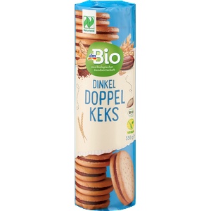 dmBio Био слепени бисквити от спелта с какаов крем, 330 g (1591691)
