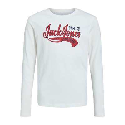 JACK & JONES Тениска бяло, размер 140