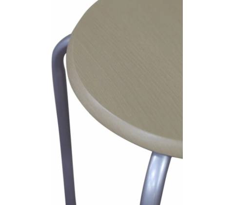Taburetka Flexy, stříbrná