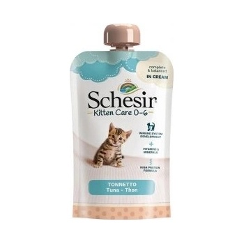 Schesir Kitten pouch Tuna Пауч риба тон с крем за малки котенца 150gr