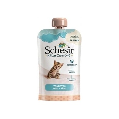 Schesir Kitten pouch Tuna Пауч риба тон с крем за малки котенца 150gr