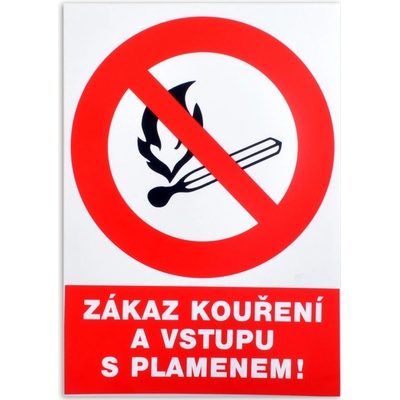 Tabulka Zákaz kouření a vstupu s plamenem