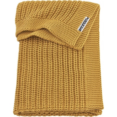 Meyco Deka do kočárku kolébky samet Harringbone Honey Gold