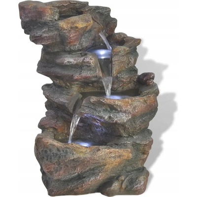 Nabytek XL Interiérová fontánka s LED osvětlením, polyresin – Hledejceny.cz