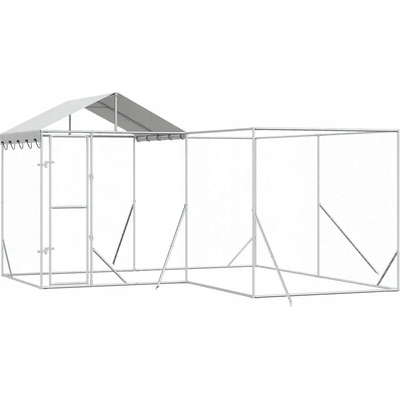 VidaXL Kotec kovová 400 x 400 x 250 cm