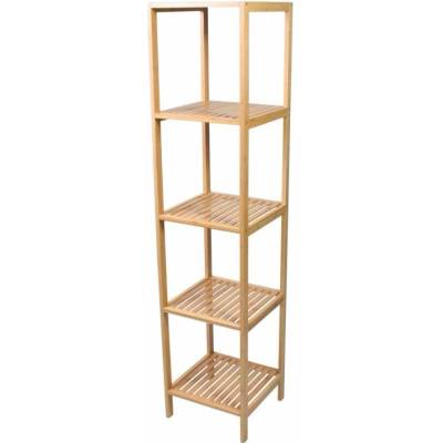 Divero bambusový regál 5 políc 33 x 33 x 146 cm prírodný D104131