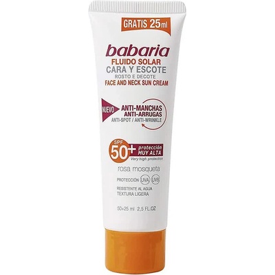 Babaria Sun CreamAnti-Spot&Anti-Wrinkle SPF50+ 75ml - White
