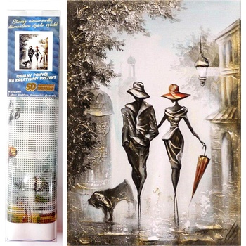Image 1 of Norimpex - Puzzle Diamant painting: Romantic walk 30x40cm - 1 - 39 piese