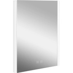 kielle Arkas I - Шкаф за баня с огледало, LED осветление, нагревател и USB порт, 55x70x13 cm, бял 50111610 (50111610)