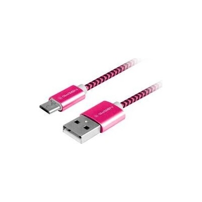 GoGEN MICUSB100MM25 USB / micro USB, opletený, 1m, fialový