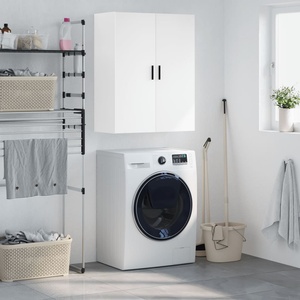 vidaXL Стенен шкаф бял 69, 5x34x90 см (828436)