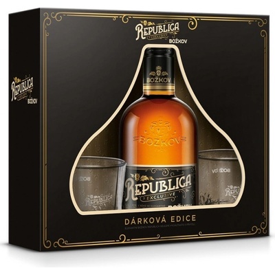 Božkov Republica Exclusive 38% 0,5 l (čistá fľaša)