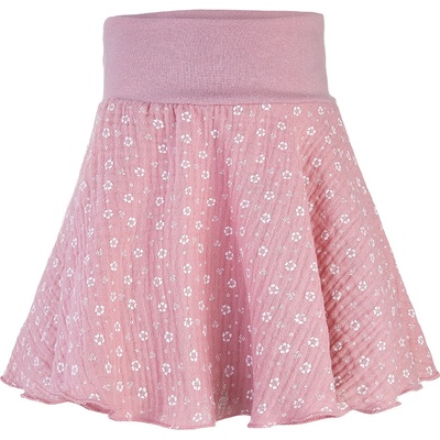 Little Angel Sukně kolová starorůžová kytičky – Zboží Dáma