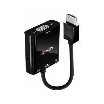 LINDY Адаптер Lindy LY-38285, HDMI - VGA, черен
