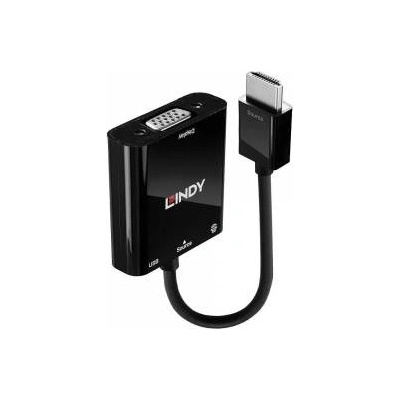 LINDY Адаптер Lindy LY-38285, HDMI - VGA, черен