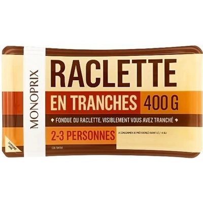 Monoprix Raclette sýr plátky 400 g