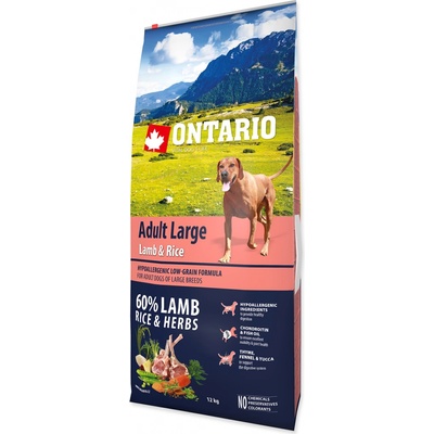 Ontario Adult Large Lamb & Rice 2 x 12 kg