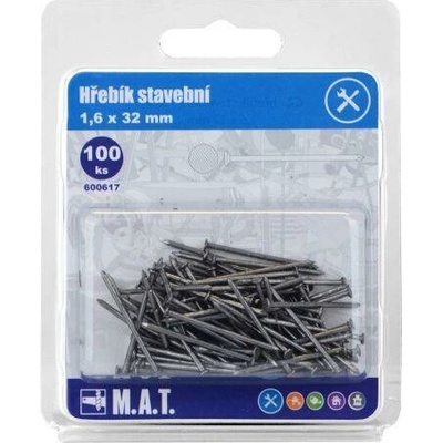 M.A.T. GROUP hřebík stavební 32x1,6mm (100ks) MAT600617